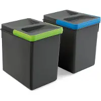 Emuca Recycle 2x6l Recyclebak 2 Eenheden
