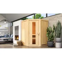 Karibu | Nanja Sauna | Energiesparende Deur | Kachel 3,6 kW Externe Bediening