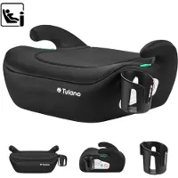 Tulano Cabby 20 i-Size Autostoelverhoger - Zitverhoger - Kinderzitje 125-150 cm met Bekerhouder - Zwart