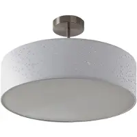LINDBY Plafondlamp , Umma, dimbare, Wit, Woonkamer, Stof, Modern