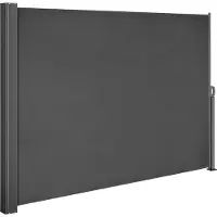 Casaria Windscherm Nosara Antraciet 180x300cm Uittrekbaar