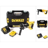 DeWalt DCH 133 P1 accu combihamer 18V 2.6J SDS plus Brushless + 1x accu 5.0Ah + lader + TSTAK