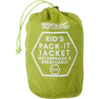 Regatta Waterdichte kinderjas met capuchon Pack-It III | Maat 13 ans