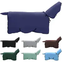 vidaXL Paardendeken Marineblauw 85 cm Polyester Fleece