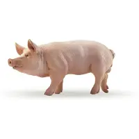Papo Figurine Verrat - - Model van een tamme mannelijke varken - Jongens en Meisjes - Geel en wit