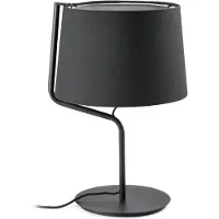 Faro Berni - tafellamp - Ø 31 x 45 cm - mat zwart