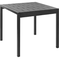 Beliani BARTICA - Tuintafel - Zwart - 81 x 84 cm - Synthetisch materiaal