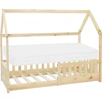 ECD-Germany Kinderbed Narvik | hout naturel 168x34x17 cm kinderbedden | NADUVI