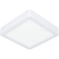 Eglo Plafonnière IP44 Fueva 6 vierkant - wit - 15x15cm