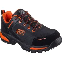 SKECHERS Heren GATLON - STRIGAX H Werkschoen 200188EC BKOR Zwart/Oranje