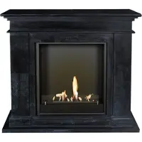 Xaralyn Bio-ethanol haard - Kos BIU-SBU - zwart natuursteen - 3 KW verwarming - haardombouw inclusief inbouwhaard - schouw