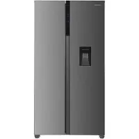 Heinner HSBS-H439NFXWDE++ Amerikaanse Side-by-Side Koelkast met Waterdispenser – 439 L – Full No Frost – LED Touch Display – Smart Eco Functie – RVS – 5 Jaar Garantie