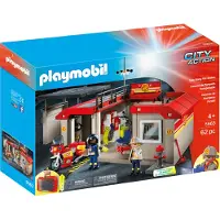 Playmobil Neem mee Brandweerkazerne (5663, Playmobil Stad Actie)