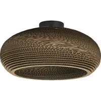 Osram Plafondlamp DROP, dimbaar, bruin / roest, Woon-/ Eetkamer, Papier, plafondlamp