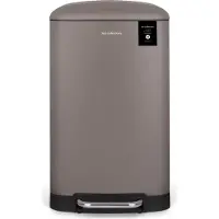 ADEVA Collectors - Pedaalemmer - 40L - Roestvrij Staal - Taupe - Uitneembare Binnenemmer