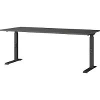 Germania GW-Mailand Hoogteverstelbaar Bureau Grafiet C-Voet 1,800 (B) x 800 (D) x 910 (H) mm Spaanplaat, metaal