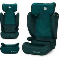Kinderkraft I-SPARK 2-in-1 kinderzitje, 100-150 cm (3,5-12 jaar) - i-Size standaard - Lichtgewicht - H-GUARD hoofdsteun - SPS zijwaartse impactbescherming - Groen