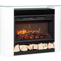 Klarstein Studio 10 Arc elektrische haard 1800 W led-vlammen hetelucht-ventilator afstandsbediening
