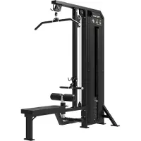 Tunturi Platinum V-series Dual Lat Pulldown Weight Bench Zilver