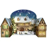 Sonstige Verlage Adventskalender "Kerstavond in het dorp"