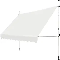 Costway Telescopische Zonluifel - Uitschuifbaar - 300 x 120 cm - Beige