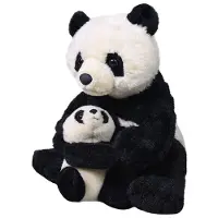 Wild republic Mama & Baby Panda Pluche, Knuffel, Cadeau voor Kinderen, 12", Model: 19398