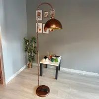Bamyum Nymora hanglamp, Moderne stijl, Ø37 cm, goudkleurig metalen lamp