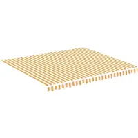 Syfax Vervangingsdoek voor luifel 4x3,5 m polyester geel en wit