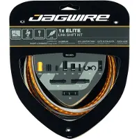 Jagwire versnellingskabelset voor racefietsen en mountainbikes, Elite Link 1x, goud - Compressievrij...