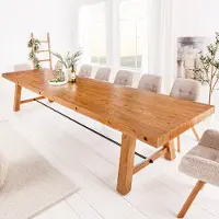 Riess Massieve eettafel FINCA 300cm vintage bruin gerecycled grenenhout - 44507