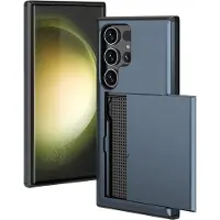 IMoshion Backcover met pasjeshouder voor de Samsung Galaxy S24 Ultra - Donkerblauw