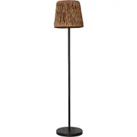 Star Trading LED vloerlamp Cesta 127cm bruin/zwart kunststof/metaal, bruin / roest, metaal, Modern, Solar buitenverlichting