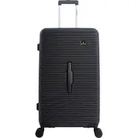 Saxoline - Twist Trunk | Harde Koffer / Trolley / Reiskoffer - L - Zwart - Zwart / Large