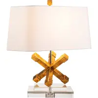 Gilded Nola LED Tafellamp Jackson Square | 1X E27 Max 60W | Distressed Gold