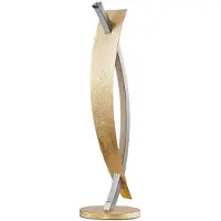 LUCANDE Tafellampe , Marija, dimbare, Goud / Messing, Woonkamer, Metaal, Modern