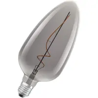 Osram Vintage 1906 Filament LED E27 Special Filament Smokey 125mm 4W 140lm - 818 Zeer Warm Wit | Dimbaar