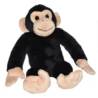 Wild republic Chimpansee aap - 20 cm - pluche knuffel - apen - Knuffeldier