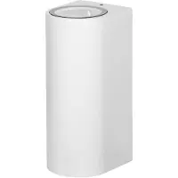 PRIOS - Wandlamp buiten - 2lichts - Aluminium, glas - H: 16 cm - GU10 - wit