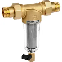 Resideo/Satcom1 Intergration DKK FF06-1AA Mini-plus Drinkwaterfilter 1" met Terugspoeling Braukmann
