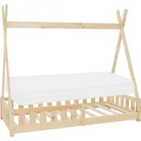 ML-Design Kinderbed Tipi | hout naturel 169x29x18 cm kinderbedden | NADUVI