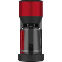 Grundig KM 8440 koffiemachine. Functies: druppelstop, aroma-functie, LCD-display. Kleur: rood