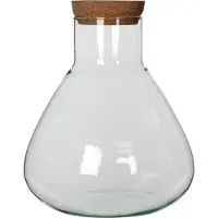 Mica Decorations Emily Voorraadpot - H32 x Ø30 cm - Gerecycled Glas - Transparant
