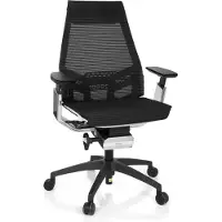 Hjh OFFICE GENIDIA SMART WHITE CM net - Professionele bureaustoel Zwart / Wit / Chroom