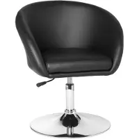 Amstyle Loungestoel SPM2.157 Zwart Kunstleer