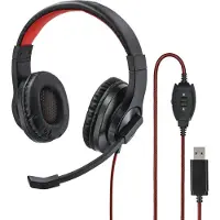 Hama 139927 PC-Office-headset HS-USB400, stereo, zwart