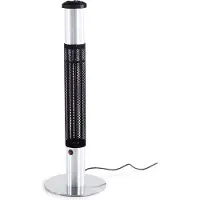 Beliani VEZUVIO L - Terrasverwarmer - Zwart - Aluminium