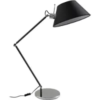 LUCANDE Tafellamp Dansari, zwart, Woon-/ Eetkamer, metaal, Tafellamp