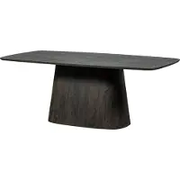 Woood Leah Eettafel - MDF - Donkerbruin - 76x200x105