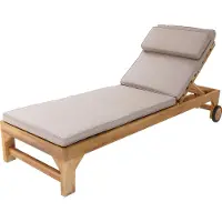 Axi Rama Ligbed Teak met kussen