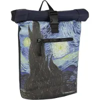 NEW REBELS Waterproof Rolltop Rugzak 15.6'' Mart Art Sterrenacht
